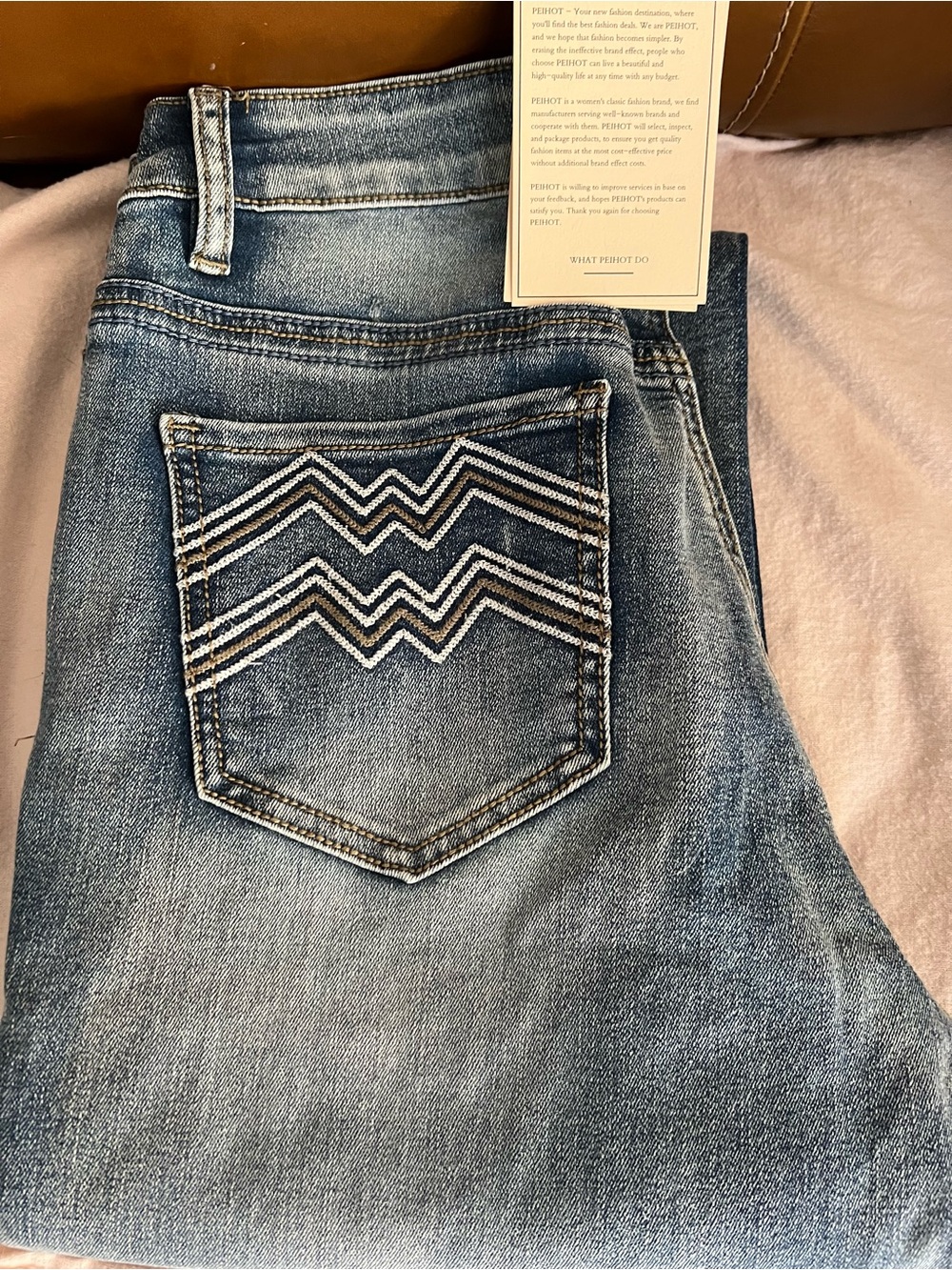 Source Unknown Women Jeans Boot Cut - Light Blue Denim